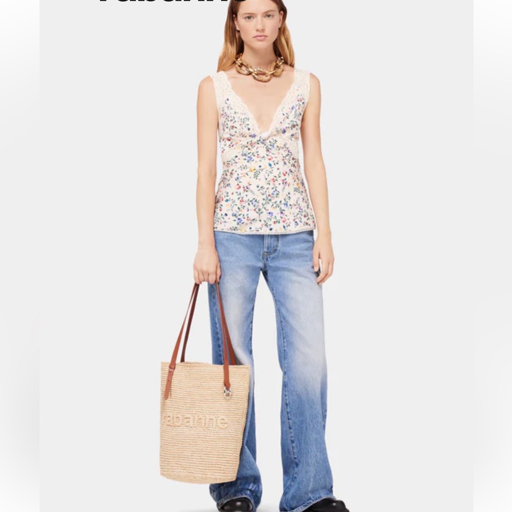 PACO RABANNE Tan Woven Tote Bag - Picture 15 of 16